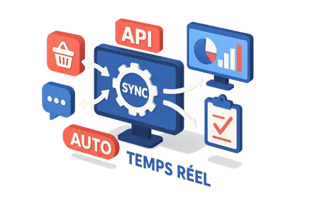 L'API Smart synchronise automatiquement vos contenus en temps réel
